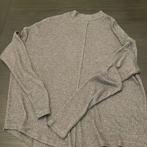 cozy gray tunic sweater